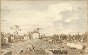 La Porta Portello avec le canal de la Brenta à Padoue, 1740-1743 - Canaletto