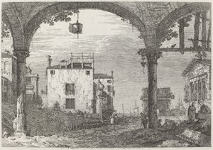 Le Portique avec la Lanterne, vers 1735-1746 - Canaletto