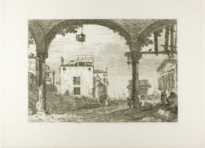 Le Portique avec la Lanterne, de Vedute - Canaletto