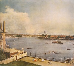 La Tamise et la ville de Londres depuis Richmond House, Whitehall, Westminster, vers 1747 - Canaletto