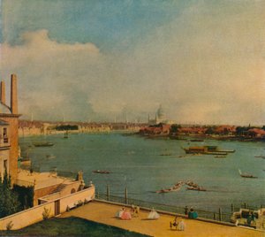 La Tamise depuis Richmond House, 1746 - Giovanni Antonio Canal