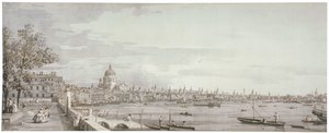 Vue de la Tamise, Londres, vers 1750