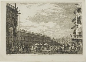 Le Procuratie niove et S. Ziminian V., de Vedute - Canaletto