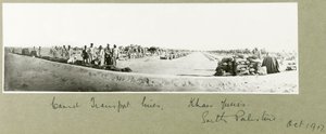 Lignes de transport de chameaux, Khan Yunis, octobre 1917 - Capt. Arthur Rhodes