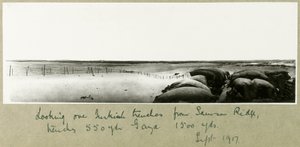 Vue sur les tranchées turques depuis Samson Ridge, septembre 1917 - Capt. Arthur Rhodes
