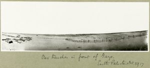 Nos tranchées devant Gaza, octobre 1917 - Capt. Arthur Rhodes