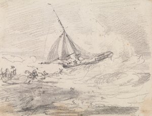 Un voilier en mer agitée, Hastings - Capt. Thomas Hastings