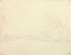 Vue lointaine de Beaulieu, Hampshire - Capt. Thomas Hastings