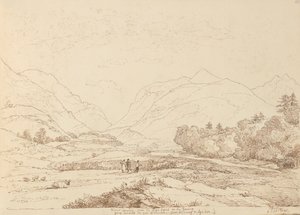 La rivière Laune depuis la route principale de Killarney et Aghadoe, 6 septembre 1841