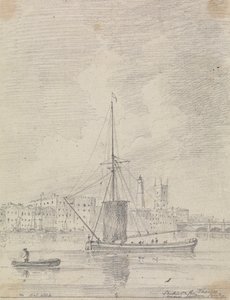 Navires sur la Tamise près du pont de Londres, octobre 1816