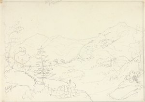 Skiddaw depuis Borrowdale, samedi 27 juin 1835 - Capt. Thomas Hastings