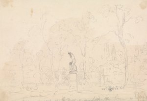 Statue de Caïn et Abel dans la forêt près de Leytonstone