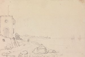 West Cowes depuis la maison de bain de Lord Henry Seymour, octobre 1825