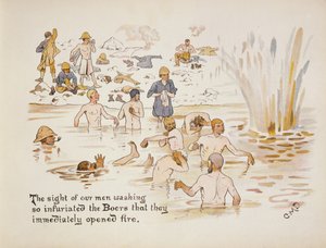 La vue de nos hommes se lavant a tellement exaspéré les Boers qu