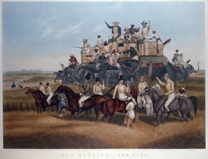 Chasse au sanglier : La découverte, gravé et publié par Messrs Fores