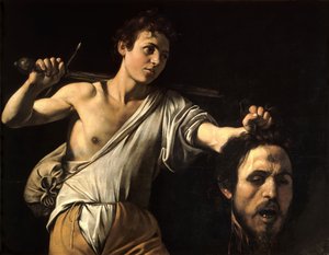 Italien :  Davide con la testa di Golia David avec la tête de Goliath