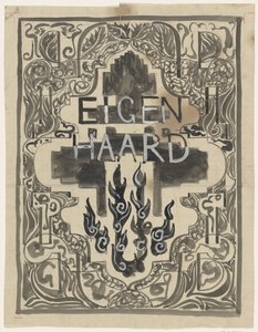 Conception pour la couverture de Eigen Haard - Carel Adolph Lion Cachet