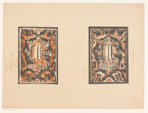 Deux ex libris de Carel Lion Cachet - Carel Adolph Lion Cachet