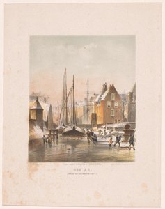 Canal gelé à Groningue - Carel Christiaan Antony Last