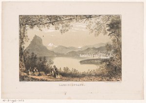 Vue sur le lac de Lugano - Carel Christiaan Antony Last