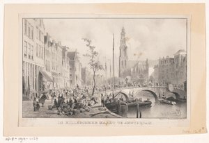 Marché de Hillegom près de la Reesluis à Amsterdam - Carel Christiaan Antony Last
