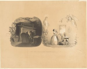 Nouvel an représenté par deux personnes âgées et une mère avec enfant - Carel Christiaan Antony Last