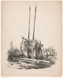Bateau de pêche en réparation - Carel Christiaan Antony Last