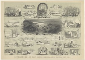 Inondation dans le Bommelerwaard janvier 1861 - Carel Christiaan Antony Last