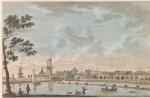 Pont haute, dite hoog sluis - anciennement nommé Pont des amoureux, prise du côté de L