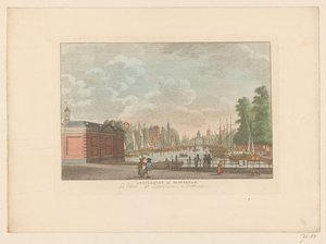 Vue sur le Leuvehaven à Rotterdam - Carel Frederik Bendorp (I)