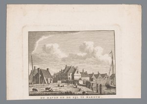 Port et écluse à Makkum - Carel Frederik Bendorp (I)