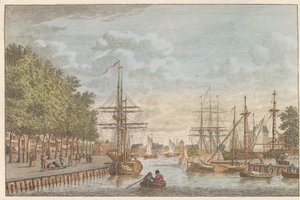 Le port de Middelburg - Carel Frederik Bendorp (I)