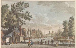 Leuvehaven à Rotterdam, ca. 1790 - Carel Frederik Bendorp (I)