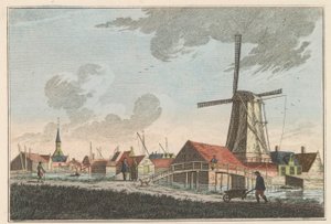 Nieuwendam. Ten Westen, van de Meerdijk te zien - Carel Frederik Bendorp (I)