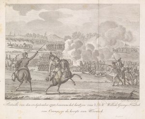 Le prince Frédéric blessé à Wervik, 1793 - Carel Jacob de Huyser