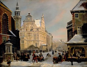 Hôtel de ville, La Haye, 1853 - Carel Jacobus Behr