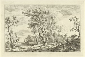 Voyageurs dans un paysage (Paysages A-F, série)