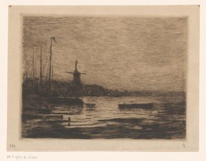 Vue de Zwijndrecht le soir