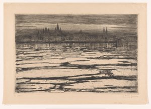 Glacons sur le Rhin