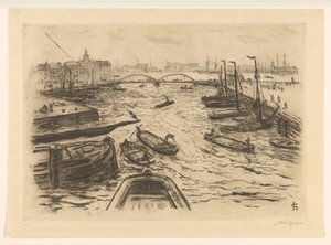Vue du port - Carel Nicolaas Storm van 