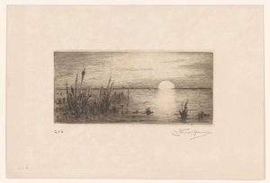 Coucher de soleil - Carel Nicolaas Storm van 