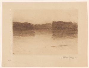 Étang dans la forêt de La Haye au crépuscule - Carel Nicolaas Storm van 