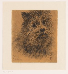 Étude de portrait du chien Jimmy - Carel Nicolaas Storm van 