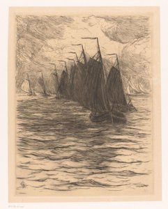 Flotte en mer - Carel Nicolaas Storm van 