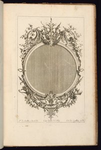Cadre avec deux rouleaux de feuilles, Troisième Livre des Cadres