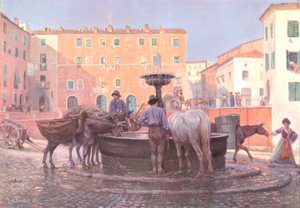 À la fontaine de Genzano - Carl Alexander Brendel