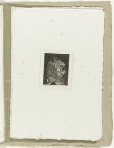 Homme avec une lance dans un passage - Carl August Lebschee