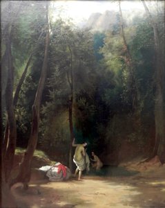 Carl Blechen Filles se baignant dans le parc - Carl Blechen