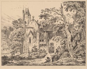 Le monastère dans la forêt - Carl Blechen