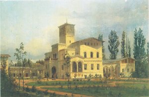 Vue sur le bâtiment des faisans près du Schloss Charlottenhof - Carl Daniel Freydanck